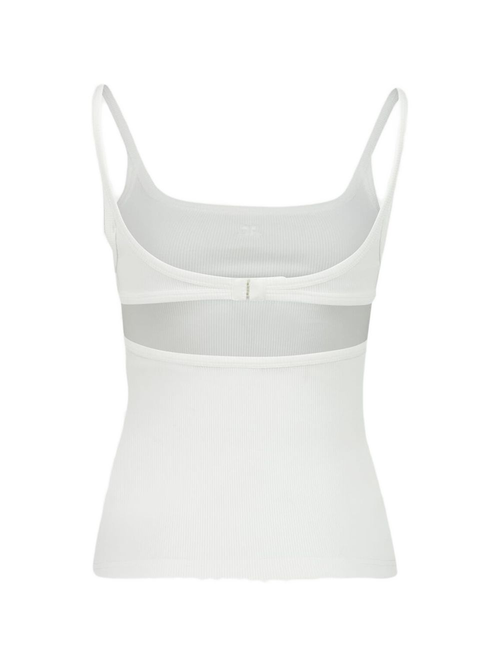 COURREGES PRE Top White Cotton Elastane