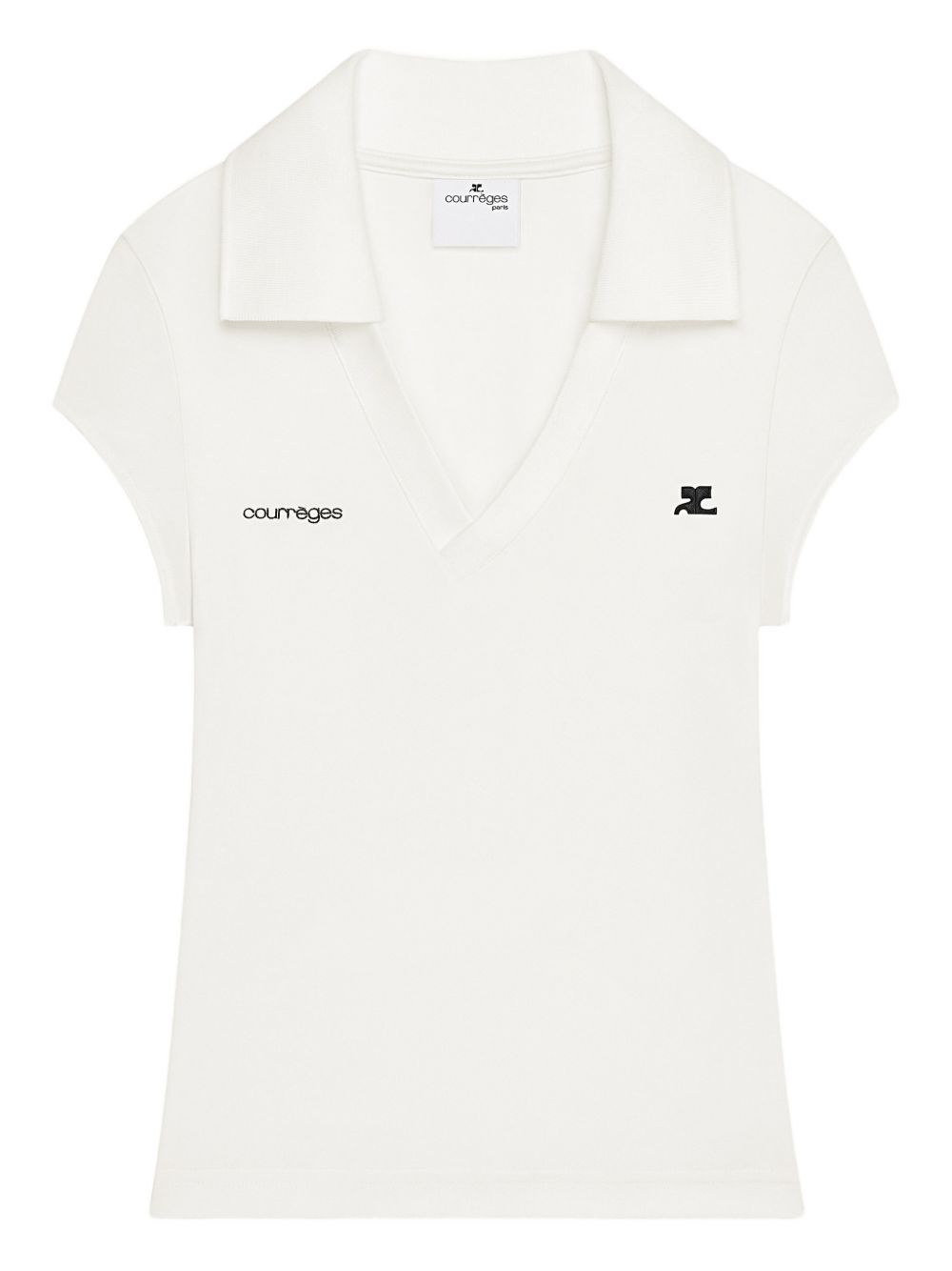 COURREGES PRE T-shirts and Polos White Polyester