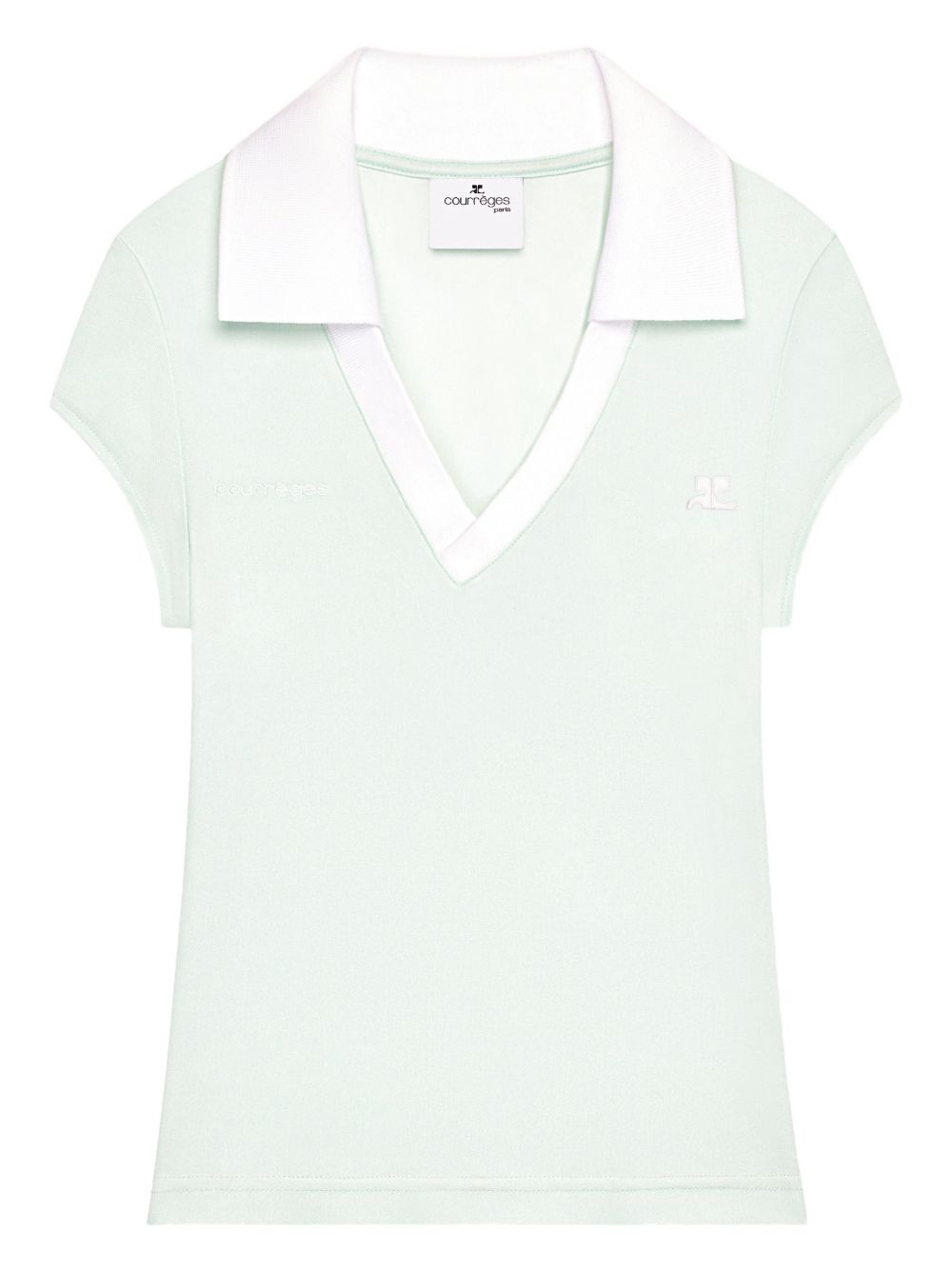 COURREGES PRE T-shirts and Polos Clear Blue Polyester