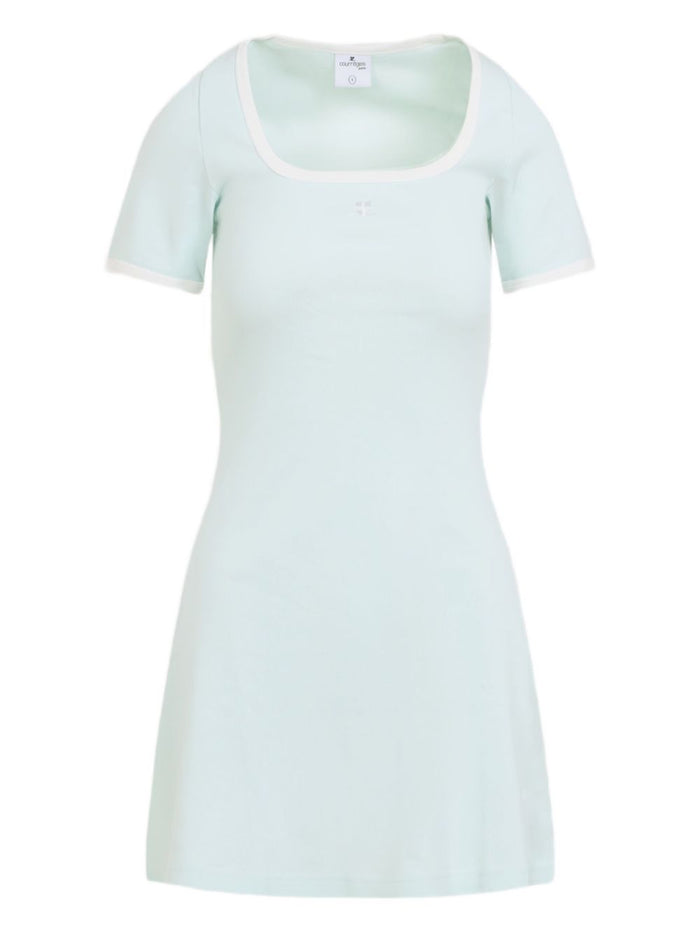 COURREGES PRE Dresses Clear Blue Cotton