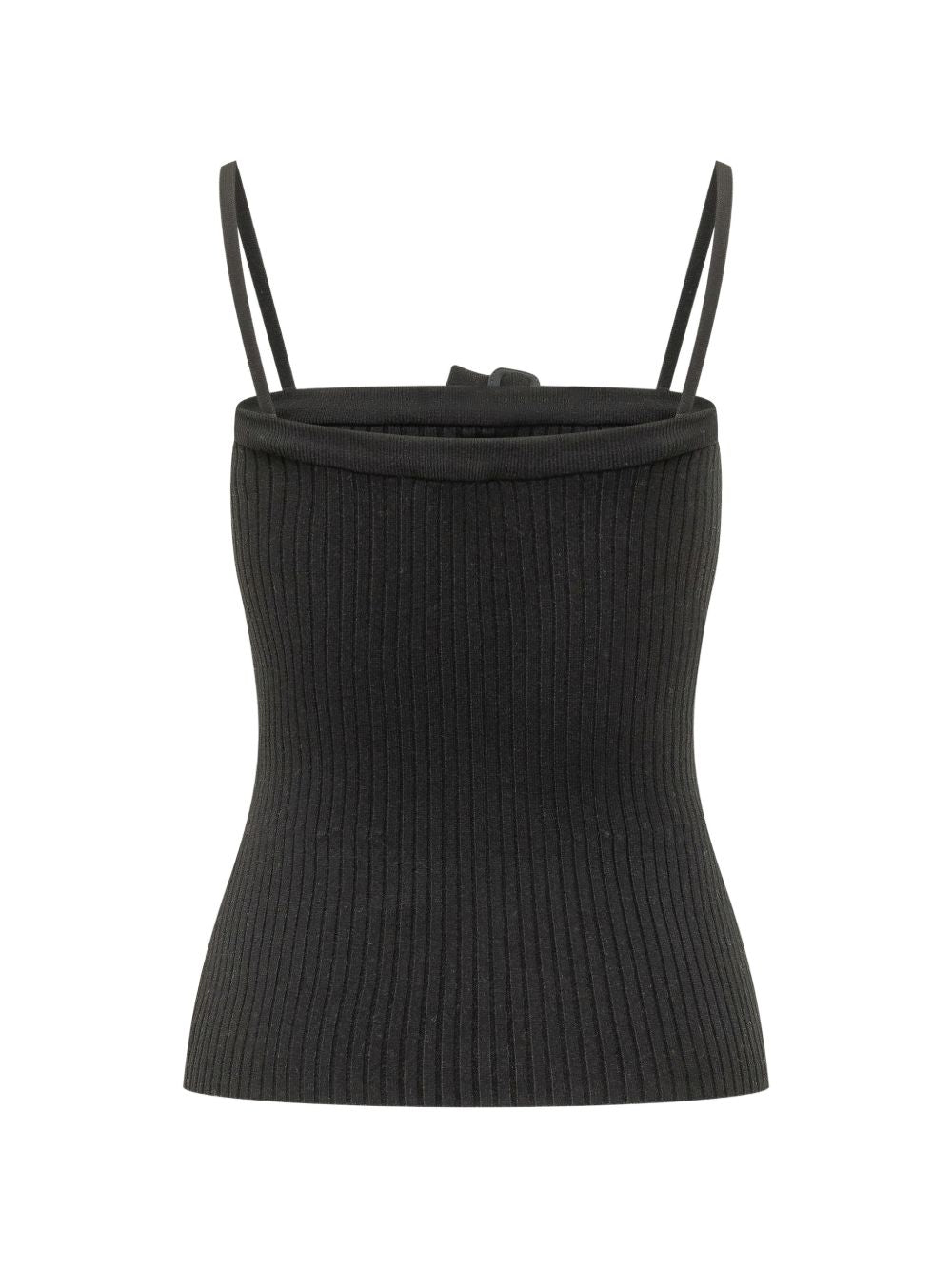 COURREGES PRE Top Black Viscose Polyester