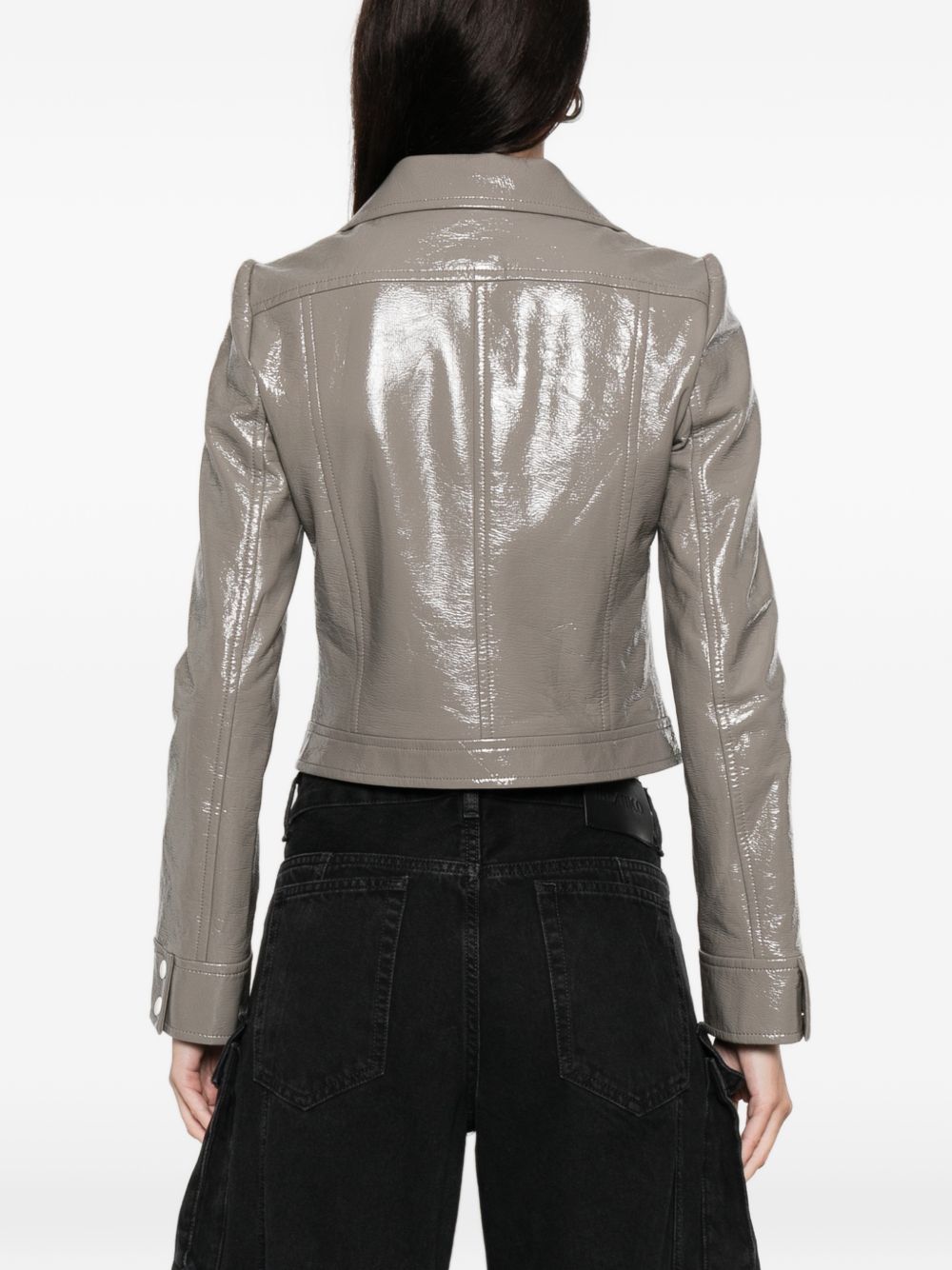 COURREGES RE-EDITION Jackets Marrone Chiaro Cotton Polyrethane Elastane