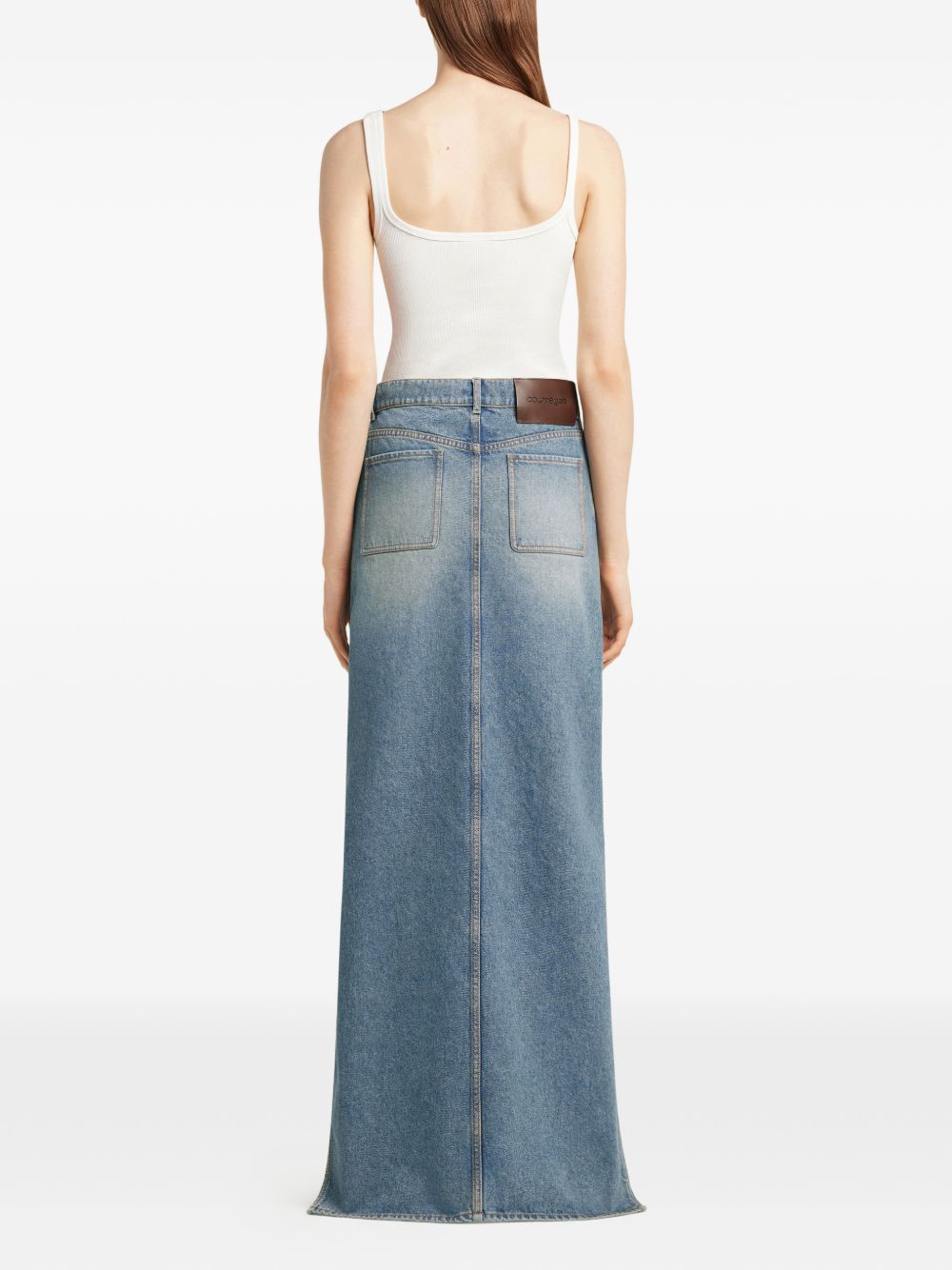 COURREGES PRE Skirts Blue Cotton