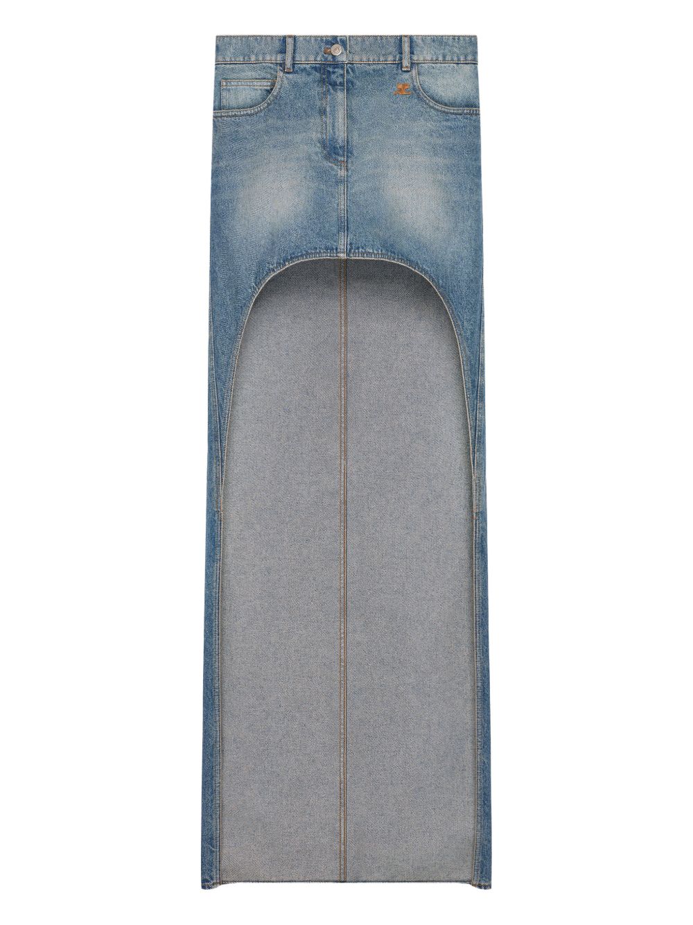 COURREGES PRE Skirts Blue Cotton