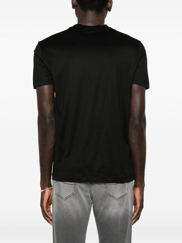 Emporio Armani T-shirts and Polos Black Lyocell