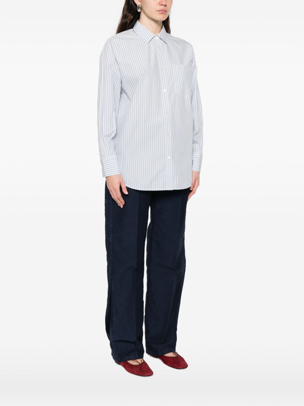 Woolrich Shirts Clear Blue Cotton
