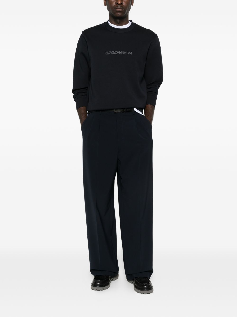Emporio Armani Sweaters Blue Polyester
