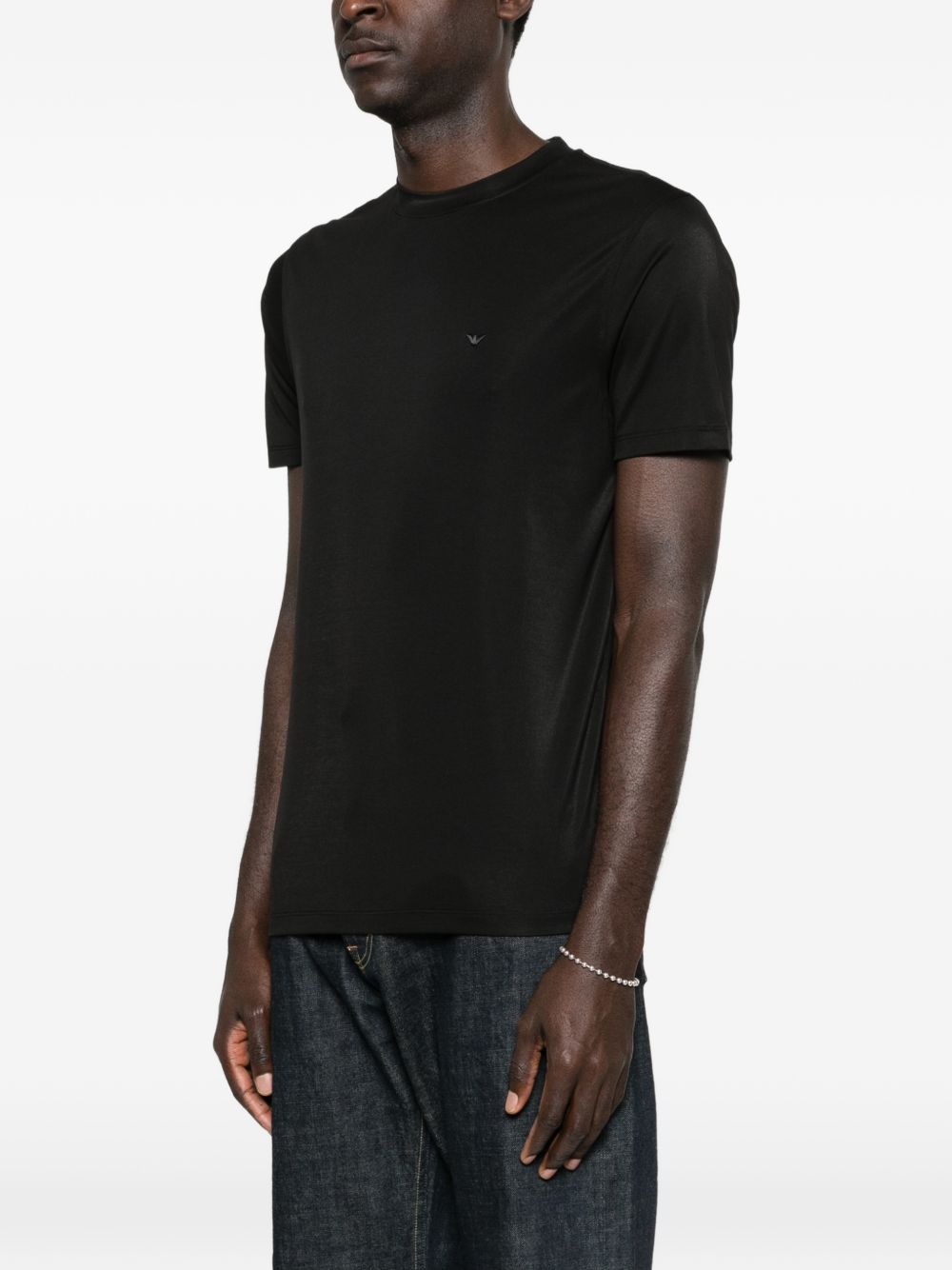 Emporio Armani T-shirts and Polos Black Elastane