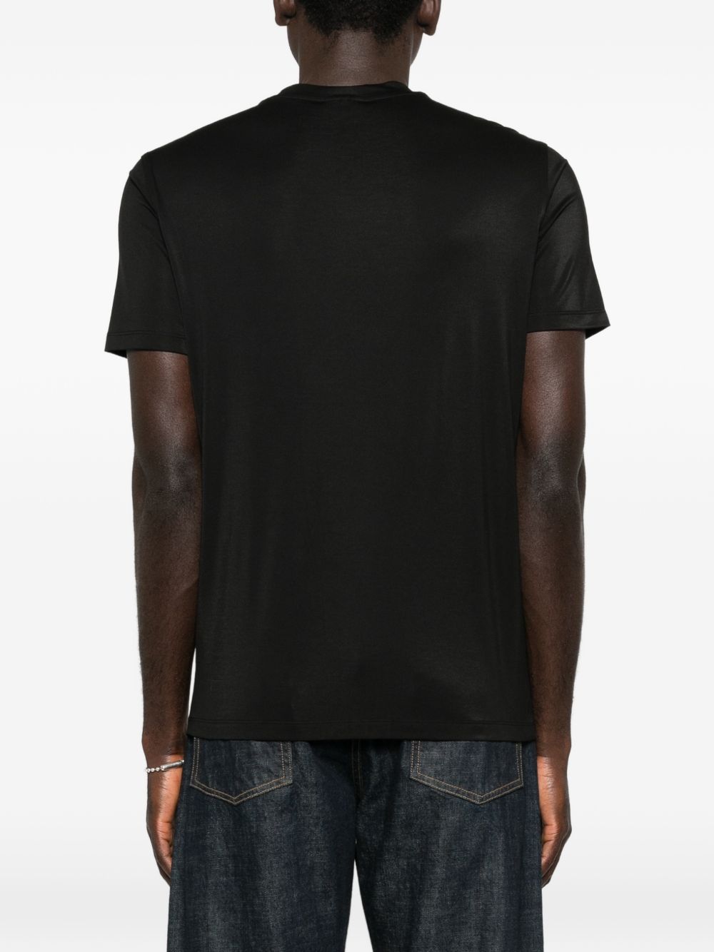 Emporio Armani T-shirts and Polos Black Elastane