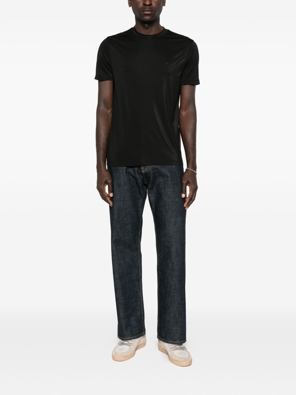 Emporio Armani T-shirts and Polos Black Elastane