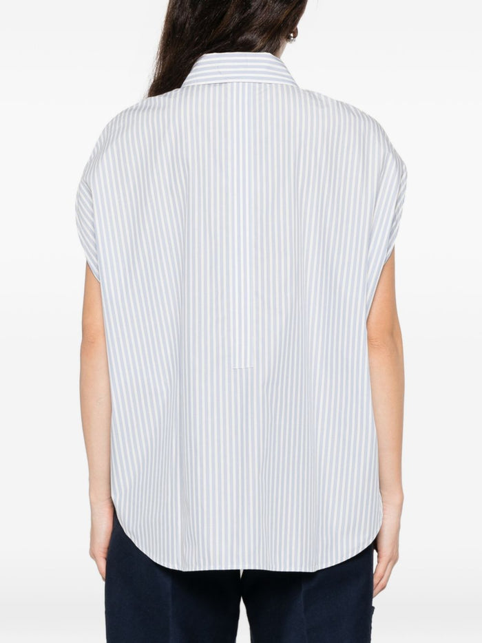 Woolrich Shirts Clear Blue Cottn