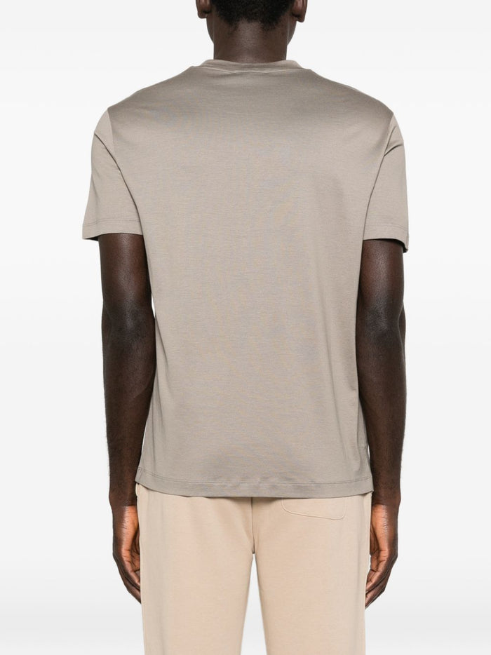 Emporio Armani T-shirts and Polos Dove Grey Lyocell