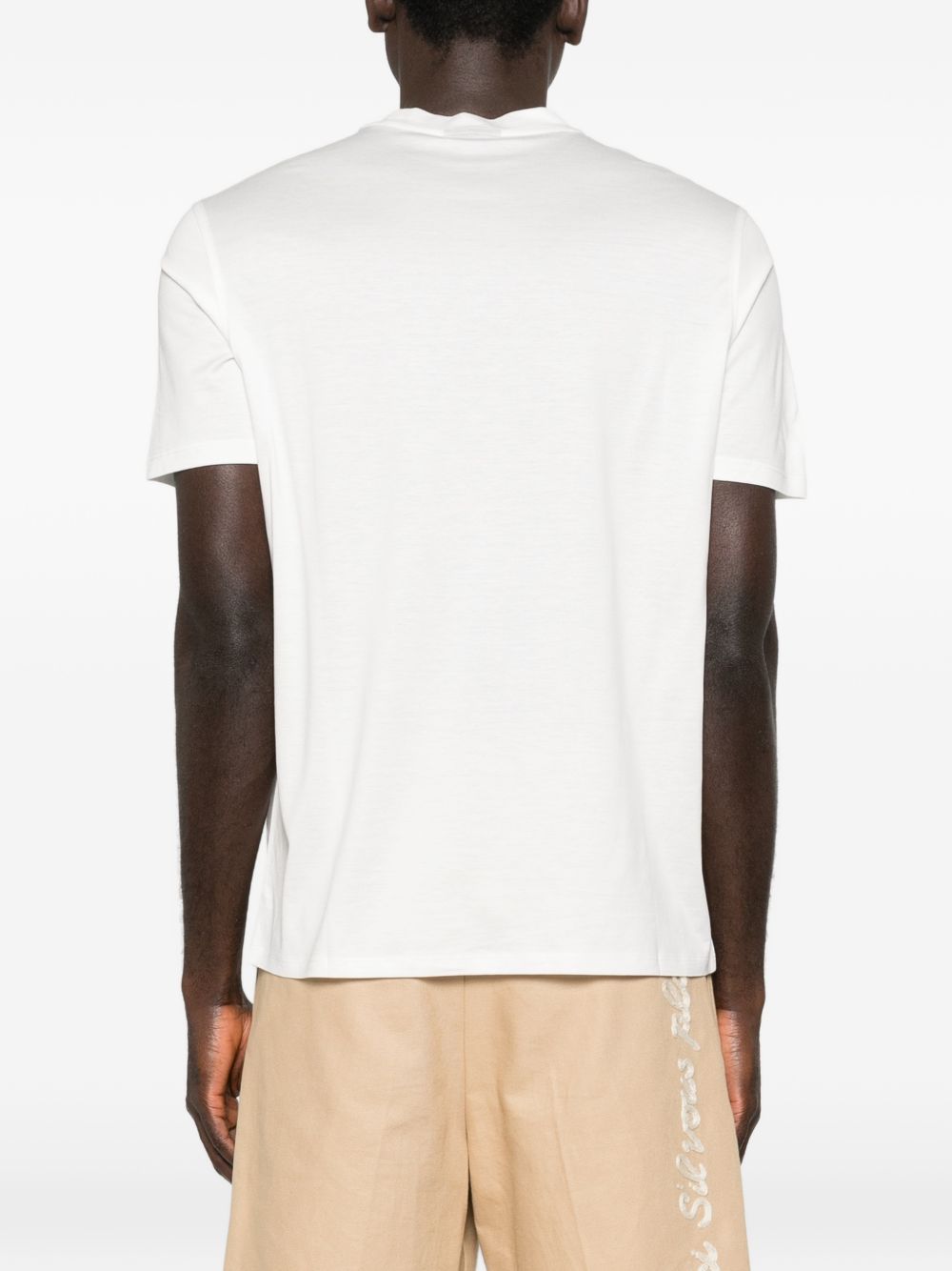 Emporio Armani T-shirts and Polos White Lyocell