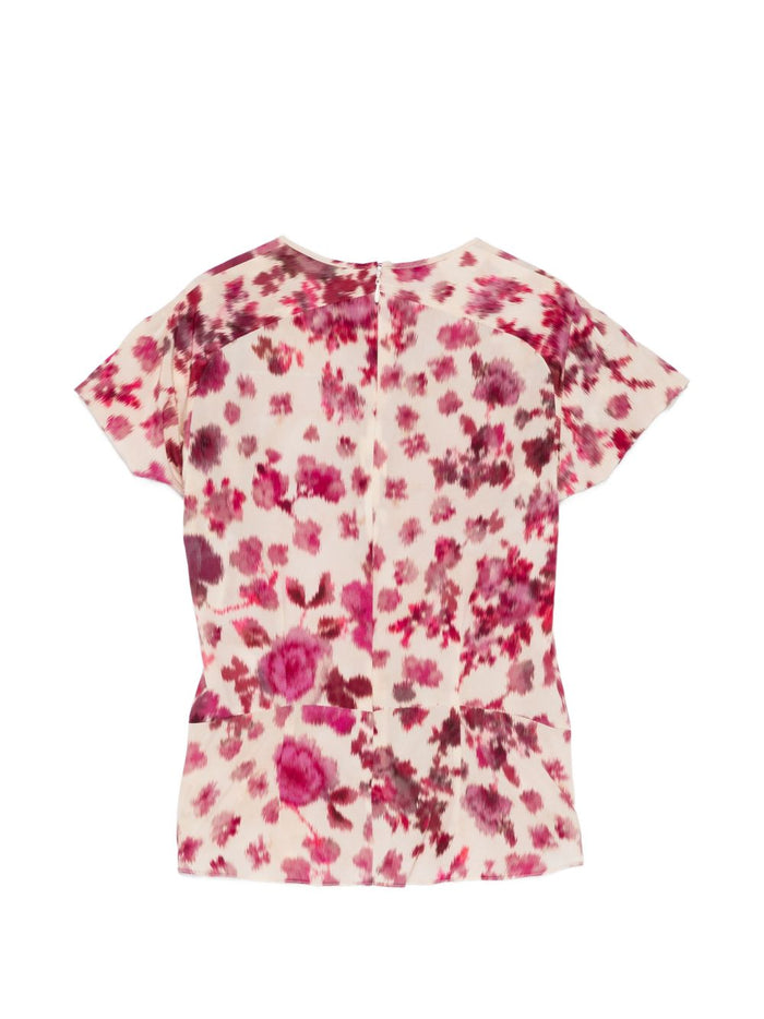 Isabel Marant Top Pink Silk Elasthane