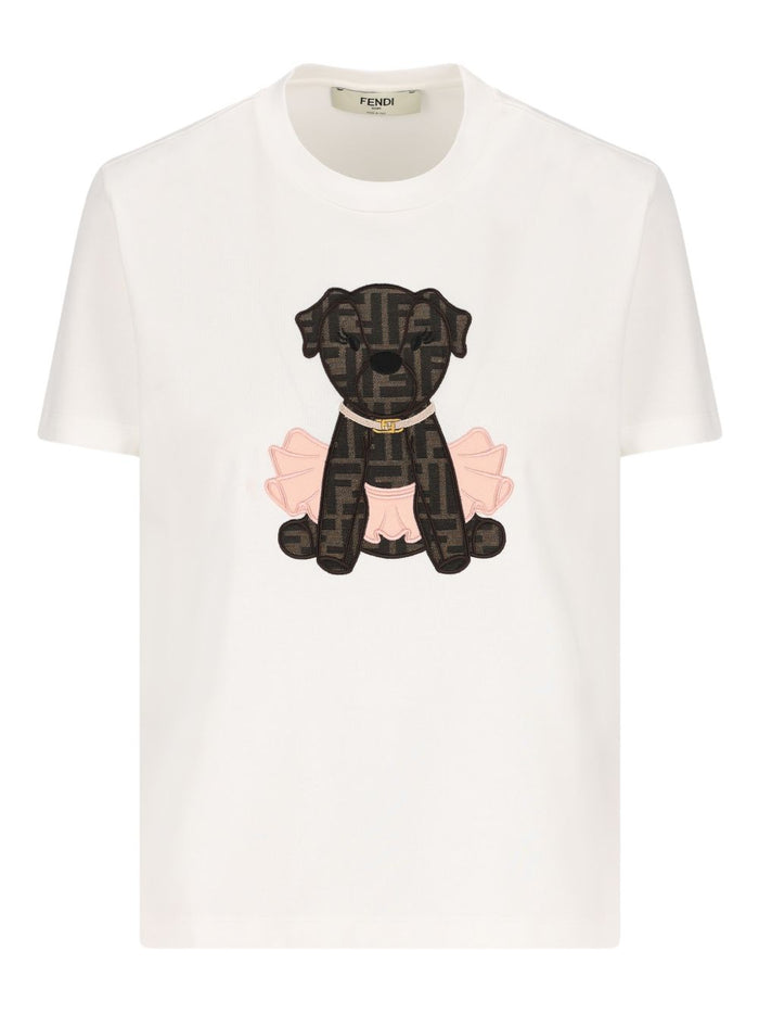Fendi T-shirts and Polos White Cotton