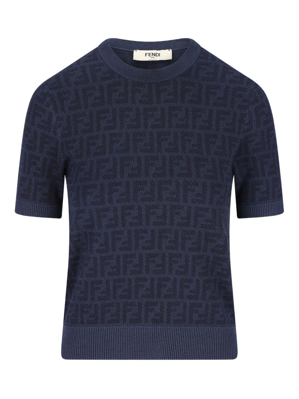 Fendi Sweaters Blue Wool