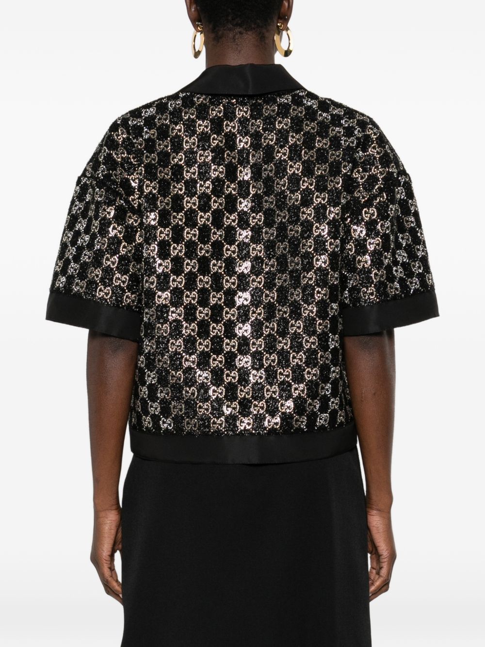 Gucci T-Shirts And Polos Black Viscose Mix