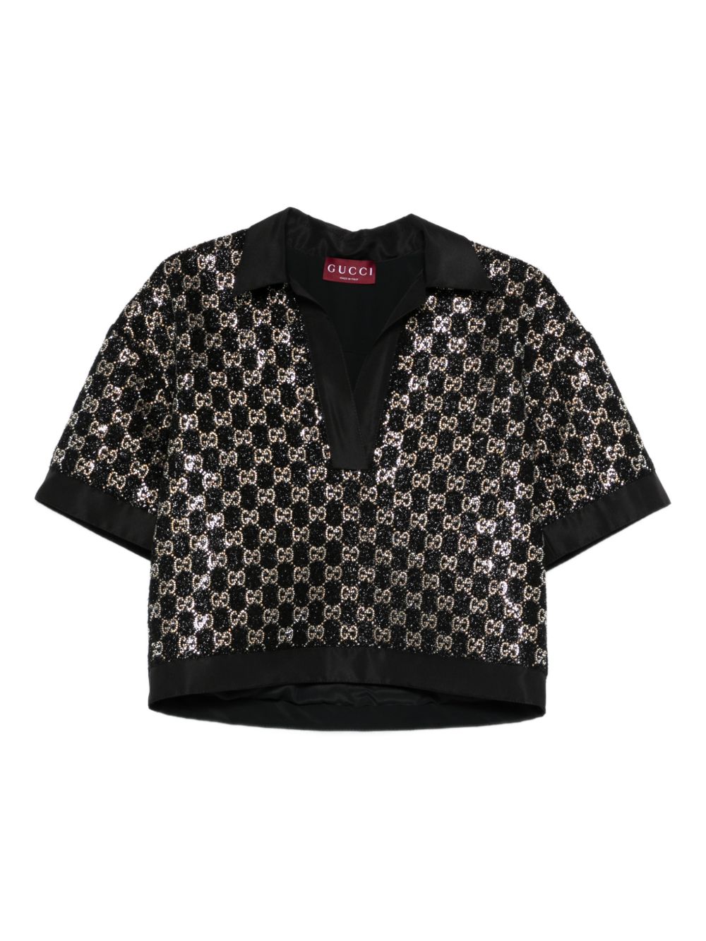 Gucci T-Shirts And Polos Black Viscose Mix