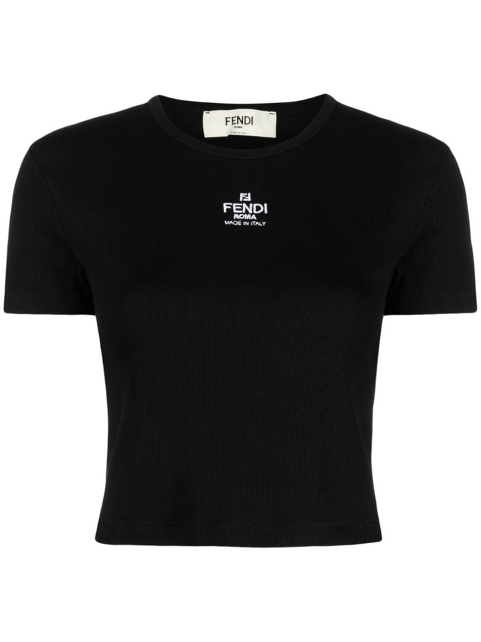 Fendi T-shirts and Polos Black Cotton