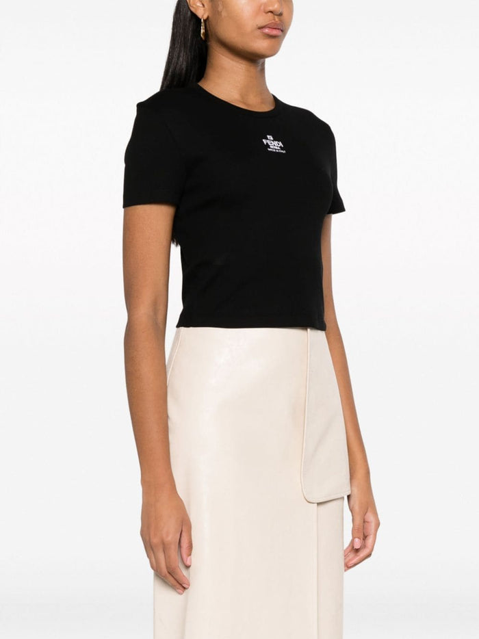 Fendi T-shirts and Polos Black Cotton