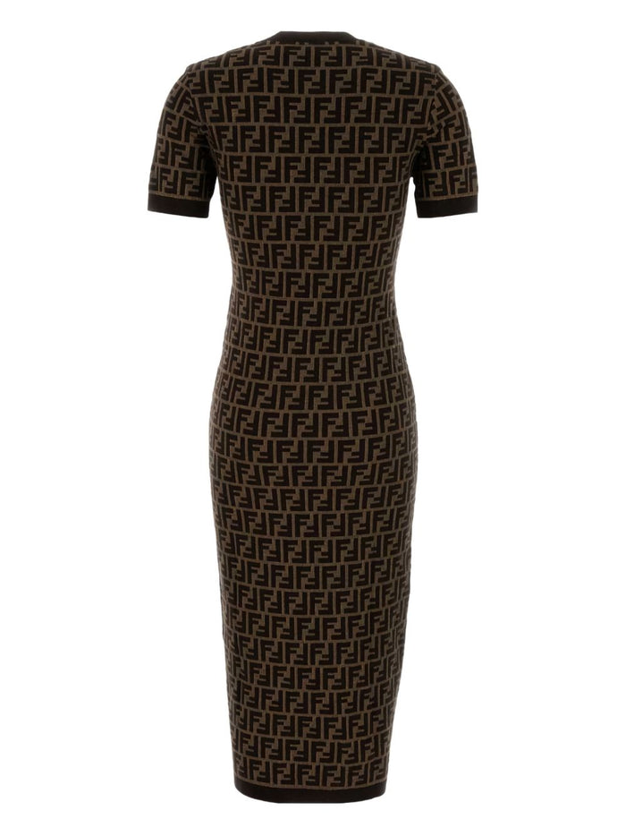 Fendi Dresses Brown Cotton