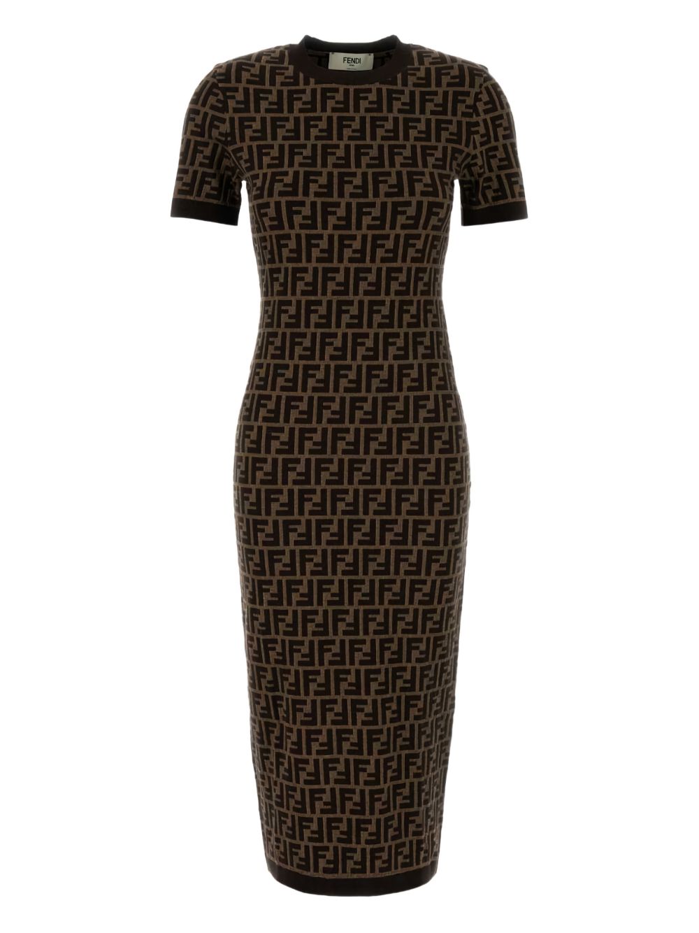 Fendi Dresses Brown Cotton