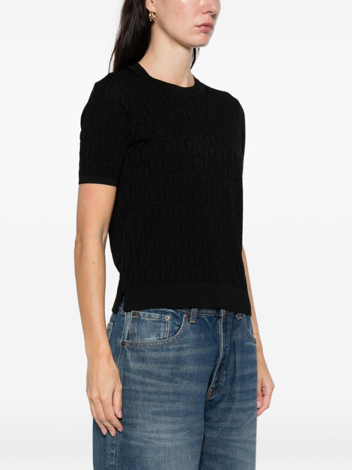 Fendi Sweaters Black Cotton