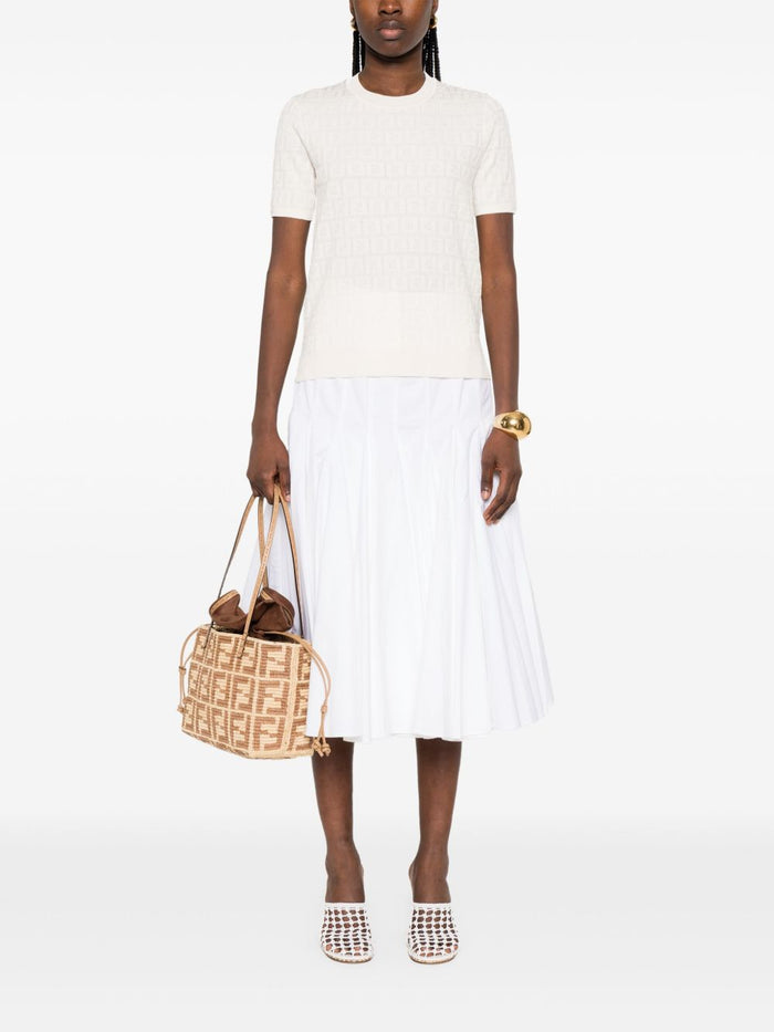 Fendi Sweaters White Cotton