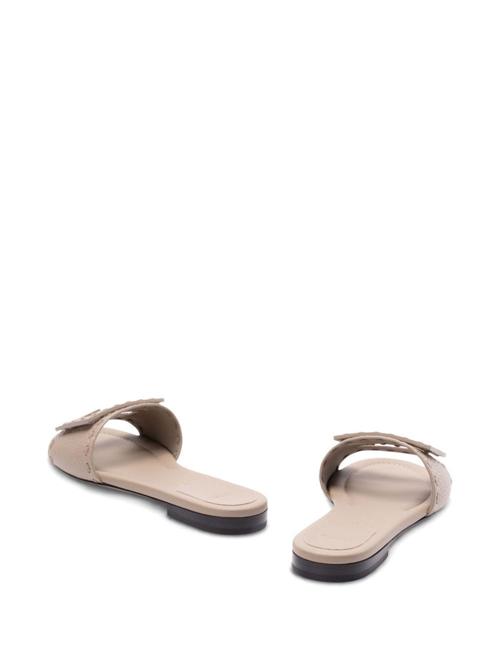 Fendi Sandals Dove Grey Calf Skin