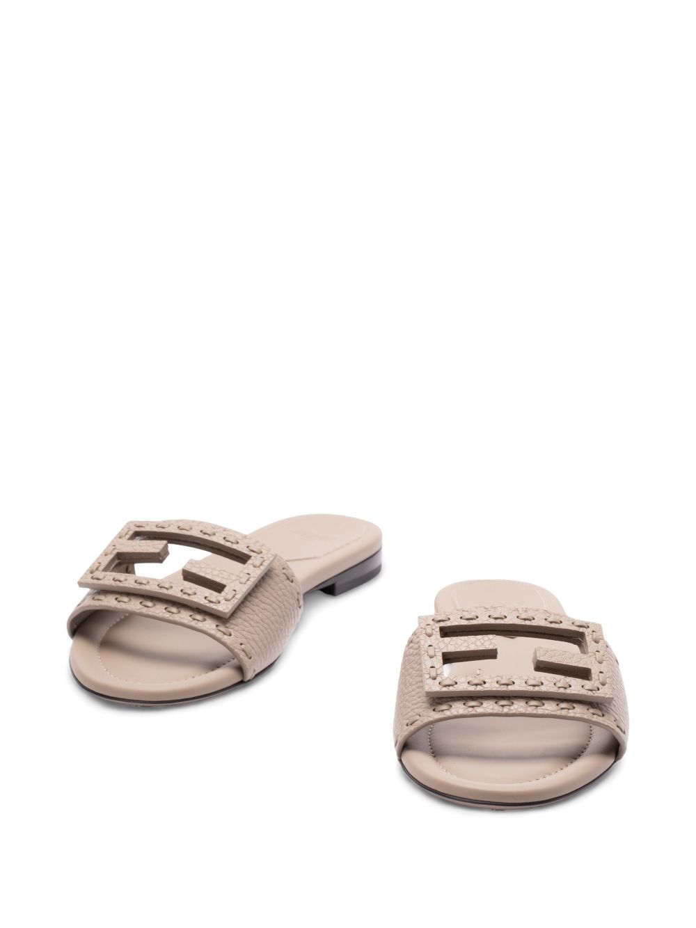 Fendi Sandals Dove Grey Calf Skin