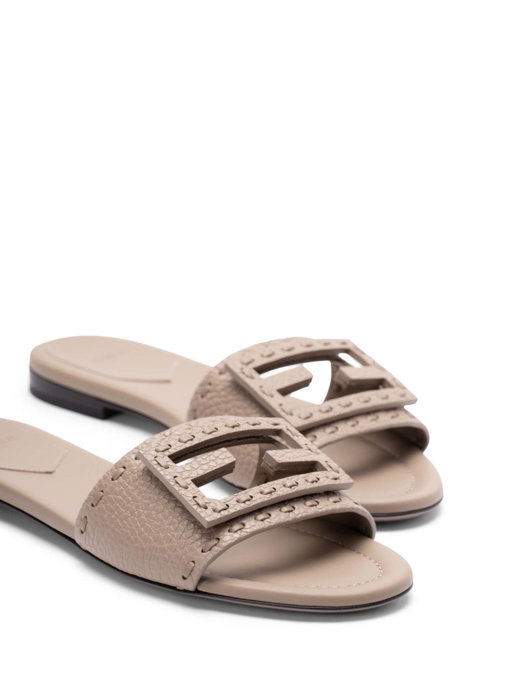 Fendi Sandals Dove Grey Calf Skin