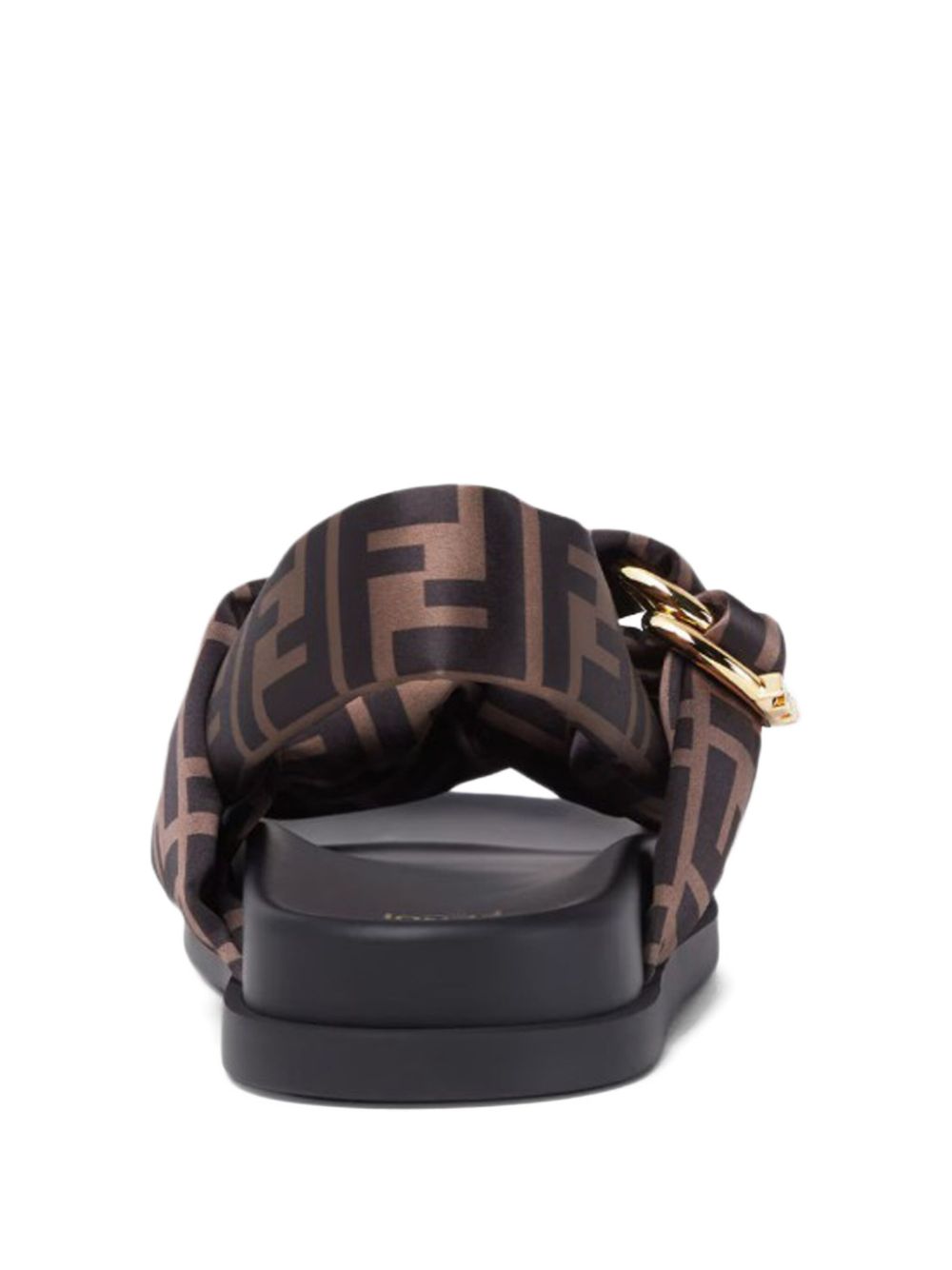 Fendi Sandals Brown Polyester