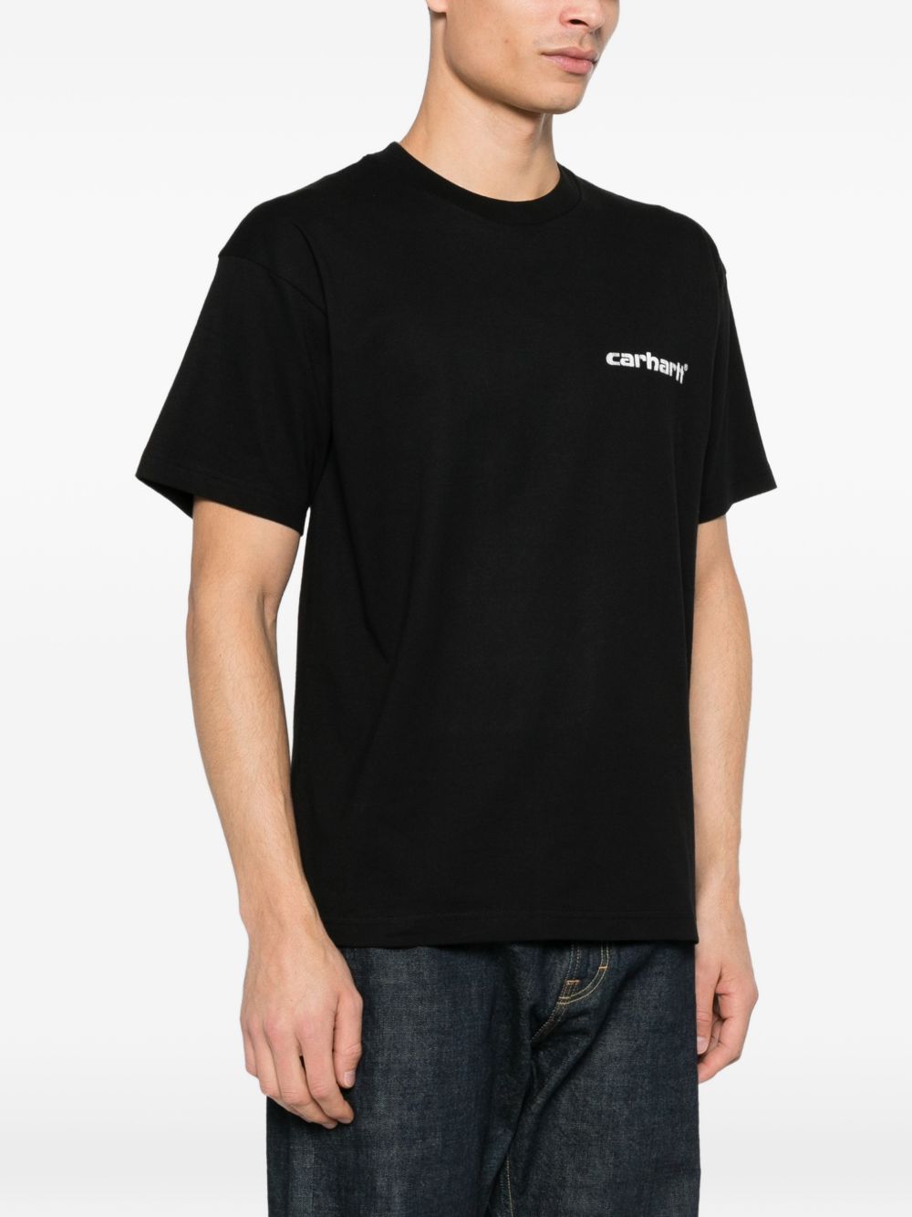 Carhartt Wip Pre T-Shirts And Polos Black Cotton