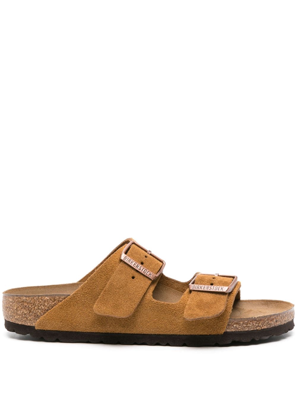 Birkenstock Sandals Leather Brown Suede