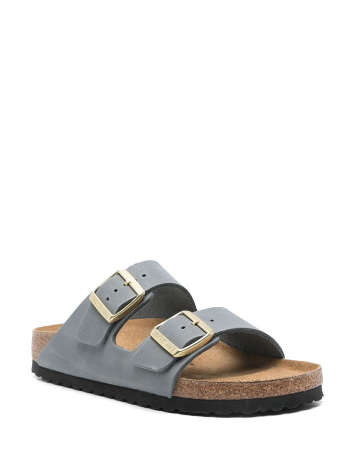 Birkenstock Sandals Grey Calf Leather