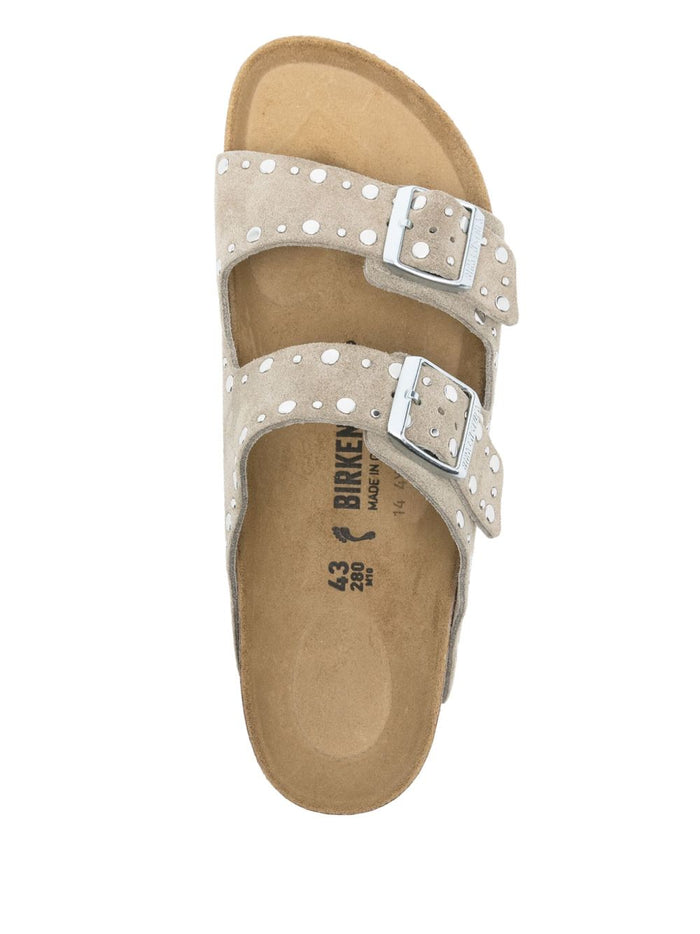 Birkenstock Sandals Dove Grey Calf Leather