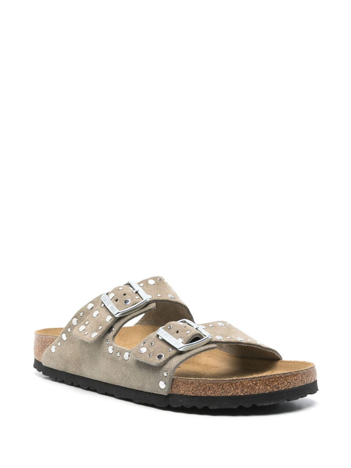 Birkenstock Sandals Dove Grey Calf Leather