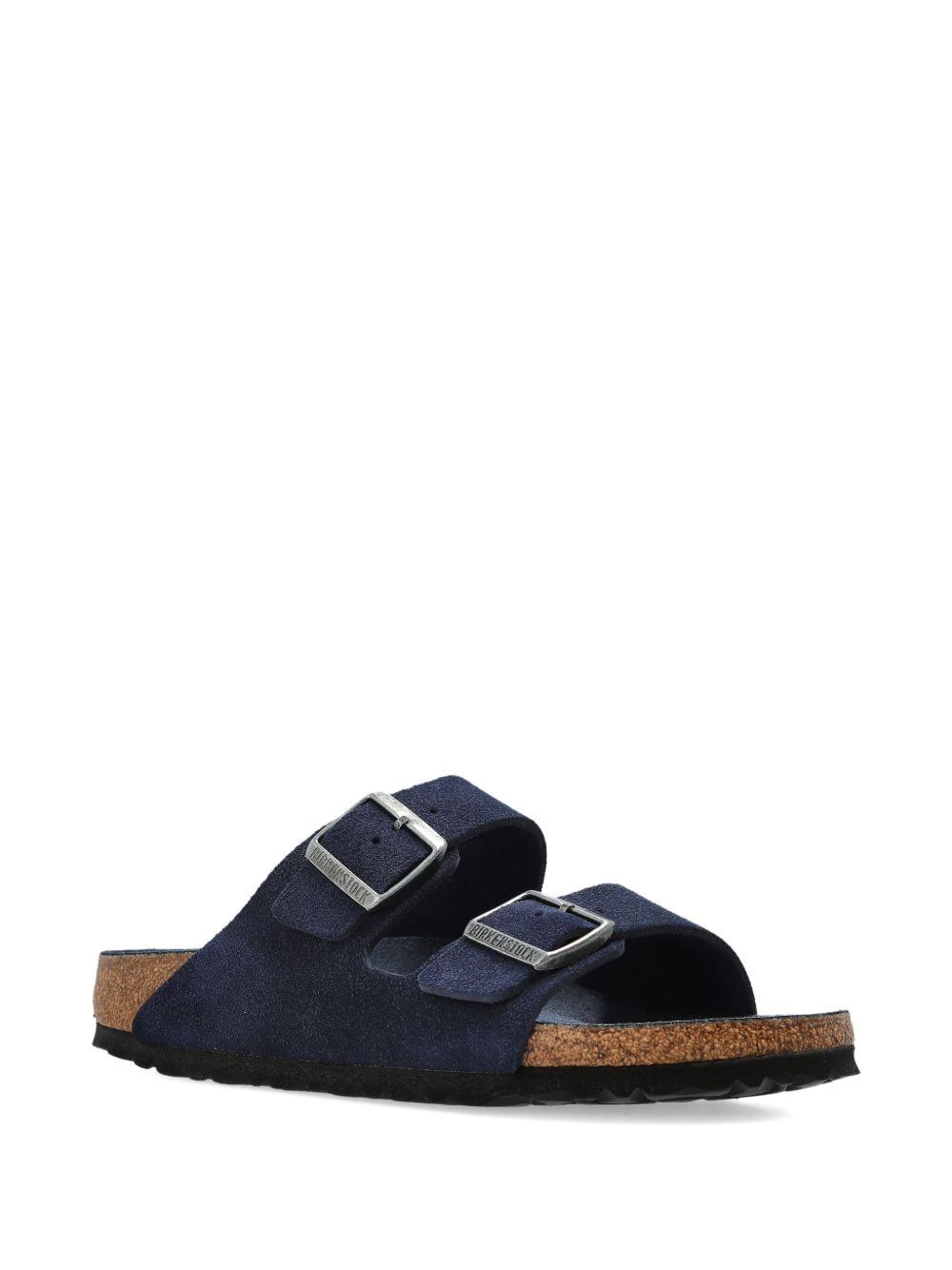 Birkenstock Sandals Blue Calf Suede