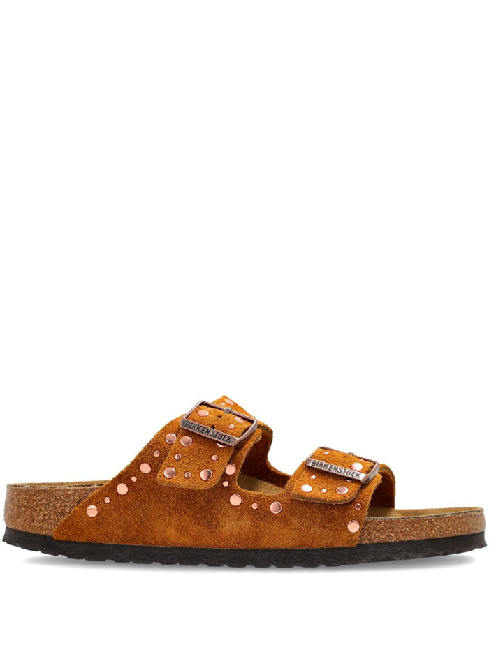 Birkenstock Sandals Leather Brown Rubber