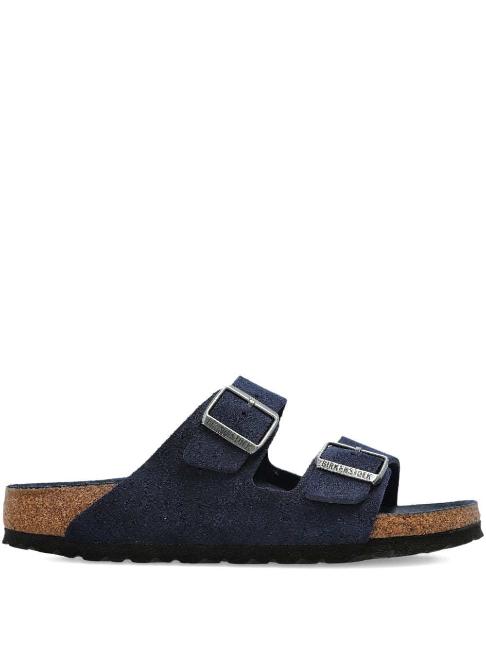 Birkenstock Sandals Blue Calf Suede