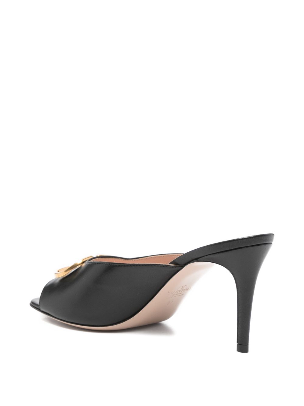 Valentino Garavani Sandals Black Calf Leather
