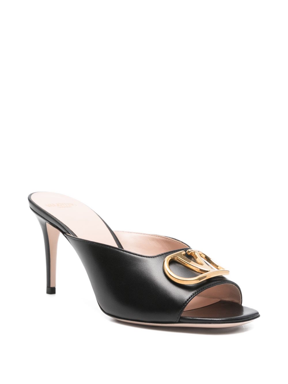 Valentino Garavani Sandals Black Calf Leather