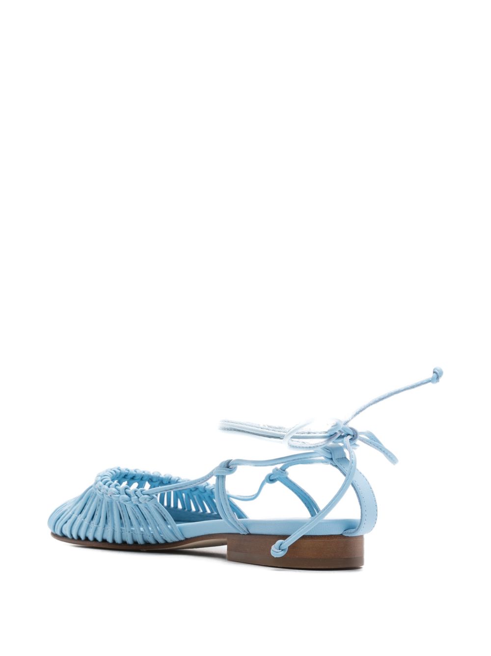 HEREU Flat shoes Clear Blue Lambskin Calf Leather