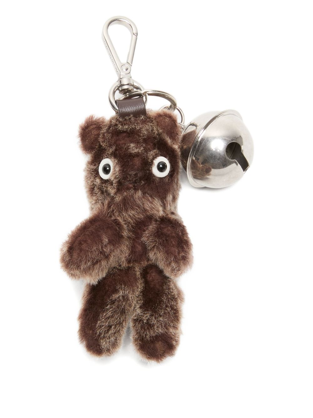 Acne Studios Keychains Brown Metal Fabric
