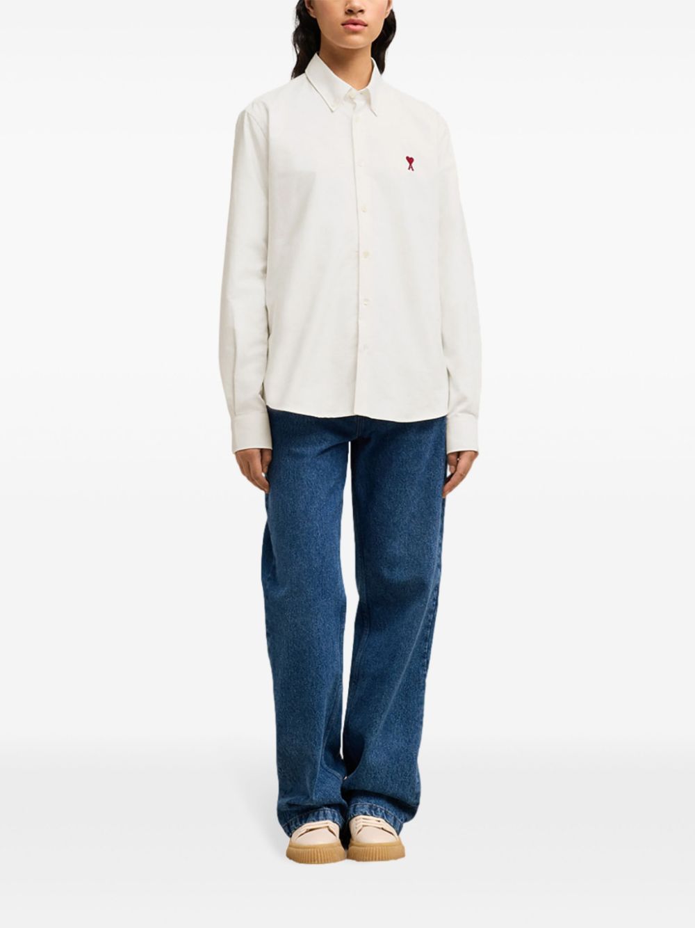 Ami Paris Shirts White Cotton