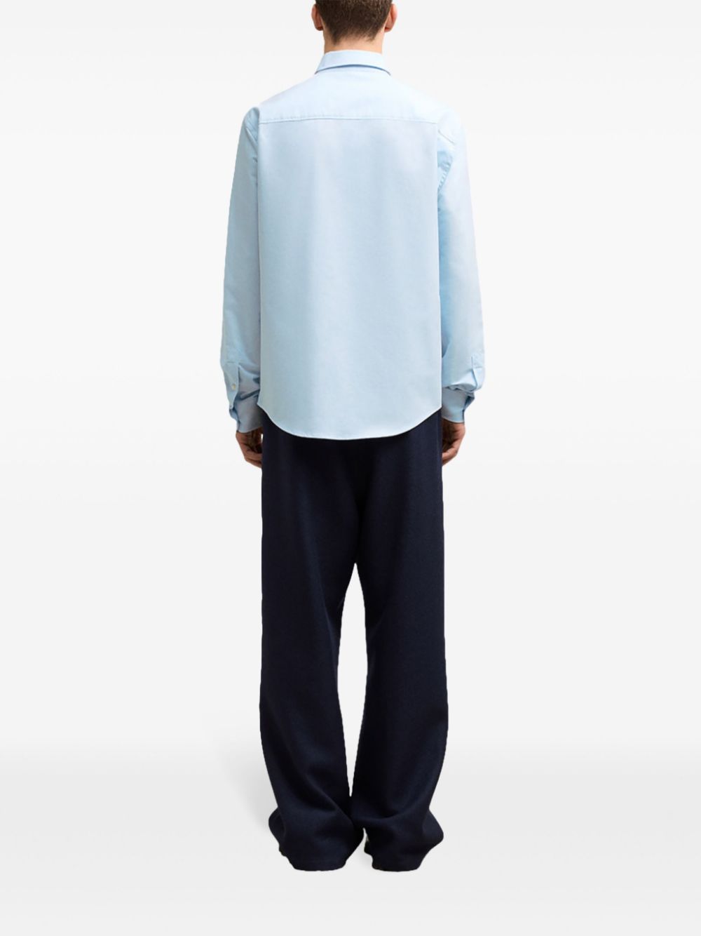 Ami Paris Shirts Clear Blue Cotton