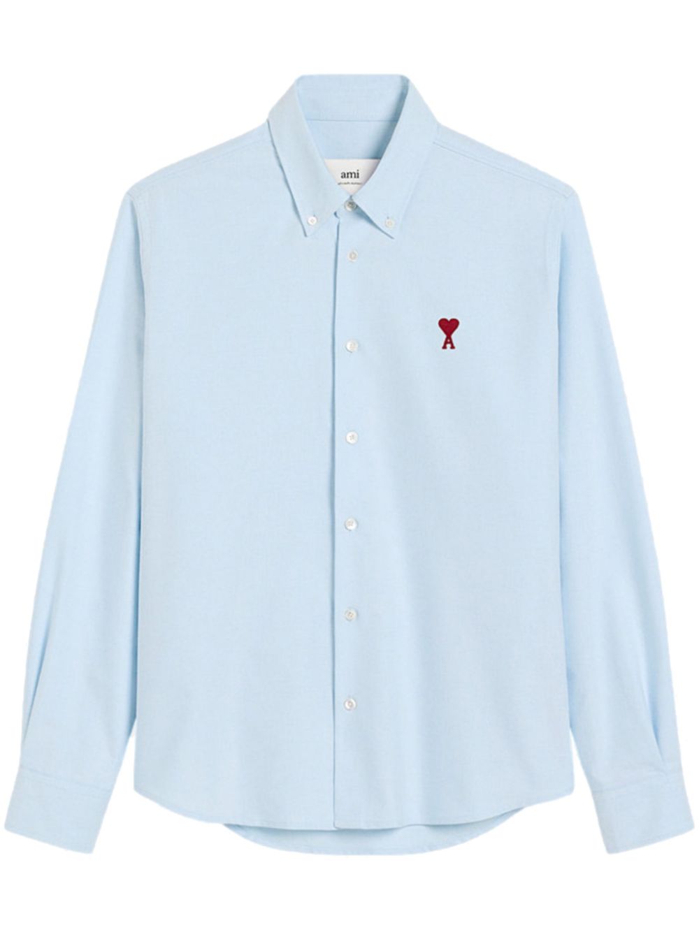 Ami Paris Shirts Clear Blue Cotton