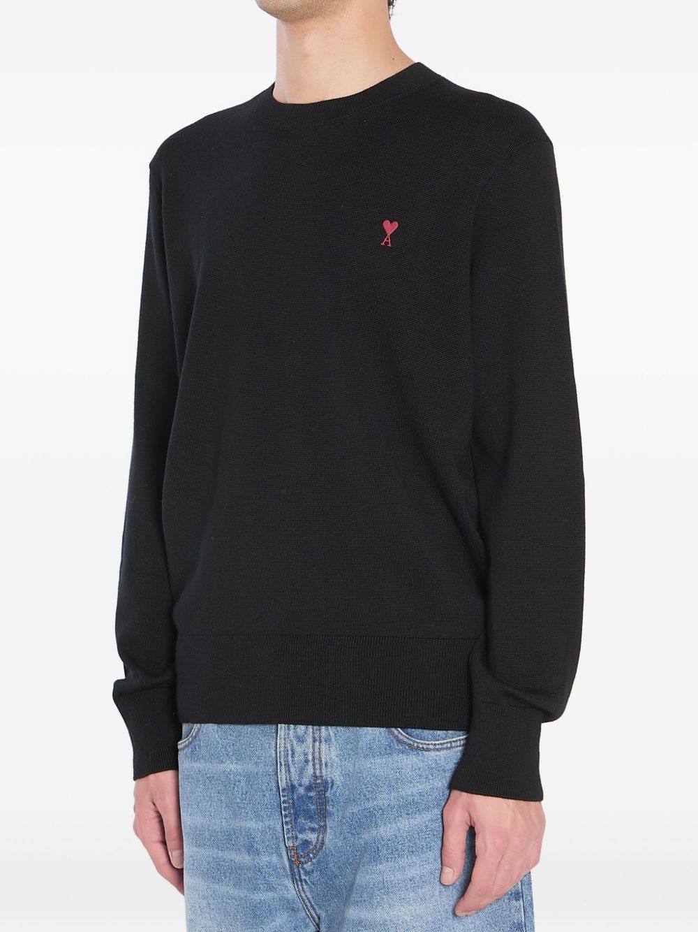Ami Paris Sweaters Black Wool