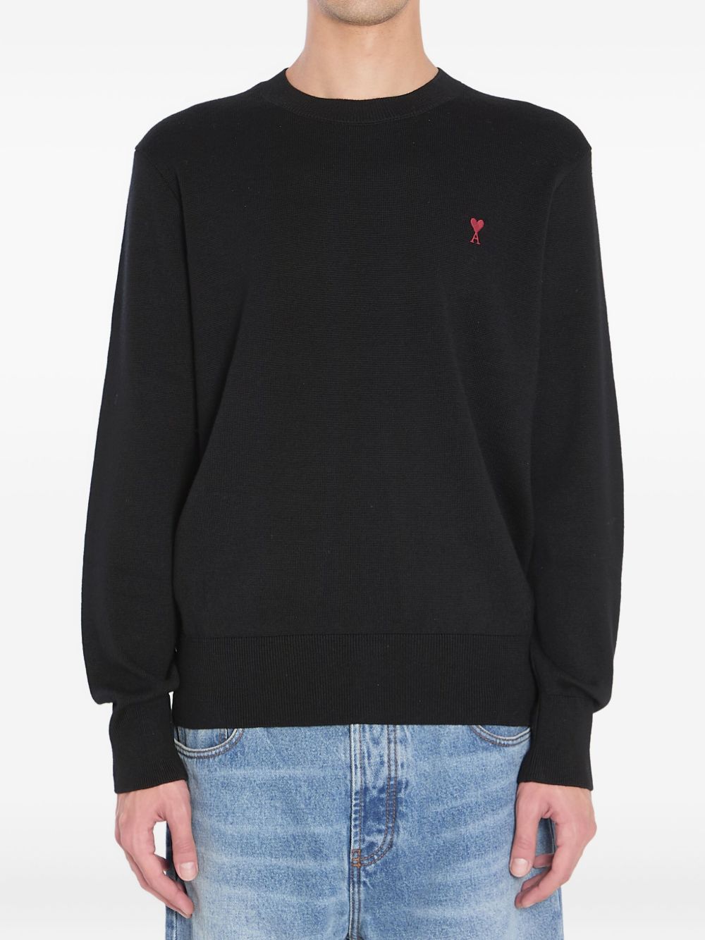 Ami Paris Sweaters Black Wool