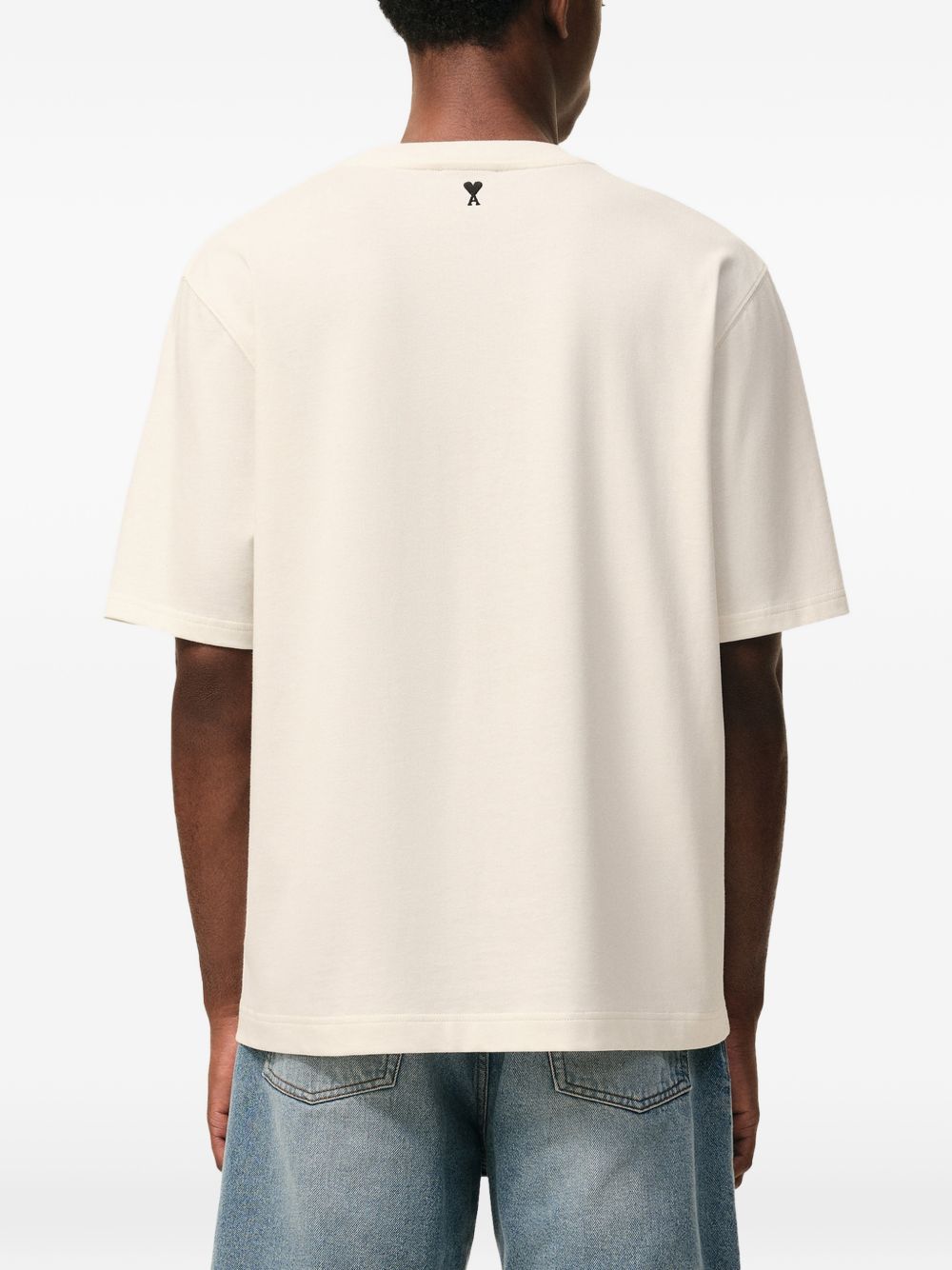 Ami Paris T-Shirts And Polos Beige Fabric